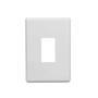 Imagem de Placa Com Suporte 4x2 1 Módulo Vertical Branco Stella - Stec
