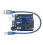 Imagem de Placa Compatível Arduíno Uno R3 Atmega328 + Cabo Usb Com Nfe