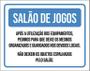 Imagem de Placa Condomínio Salão De Jogos Equipamentos 18X23