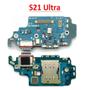 Imagem de Placa Conector Carga Compatível S21 Ultra G998U  Leitor Chip ( Versão U )