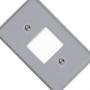 Imagem de Placa Conjunto Ilumi Cinza 4X2 - 2 Interruptores - 1350 - Kit C/10 Pecas