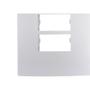Placa Conjunto Ilumi I9-Inove Branco 4X2 3 Modulos Separados Horizontais Com Suporte - 96100 Imagem de Placa Conjunto Ilumi I9-Inove Branco 4X2 3 Modulos Separados Horizontais Com Suporte - 96100