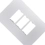 Placa Conjunto Ilumi I9-Inove Branco 4X2 3 Modulos Separados Horizontais Com Suporte - 96100 Imagem de Placa Conjunto Ilumi I9-Inove Branco 4X2 3 Modulos Separados Horizontais Com Suporte - 96100