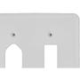 Imagem de Placa Conjunto Ilumi Stylus Branco 4X4 - 1 Interruptor + 1 Tomada 249F1