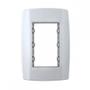 Imagem de Placa Conjunto Modular Slim 4X2 - 3 Modulos Juntos Com Suporte 82100