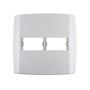 Imagem de Placa Conjunto Modular Slim 4X4 - 1 Modulo + 1Modulo Separados Horizontais Com Suporte 83060