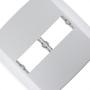 Imagem de Placa Conjunto Modular Slim 4X4 - 1 Modulo + 1Modulo Separados Horizontais Com Suporte 83060