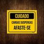 Imagem de Placa Cuidado Cargas Suspensas Afaste-Se 36X46