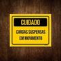 Imagem de Placa Cuidado Cargas Suspensas Em Movimento 36X46