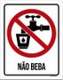 Imagem de Placa Cuidado Não Beba 18X23