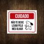 Imagem de Placa Cuidado Não Te Deixe Enganar Pelo Cão 27X35