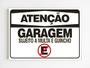 Imagem de Placa de aviso garagem sujeito multa estacionamento proibido