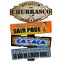 Imagem de Placa de Carro com 3 Frases Cantinho do Churrasco - Cachaça