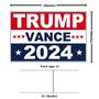 Imagem de Placa de Jardim de Metal Bilateral Oligei Trump 2024 Trump-Vance