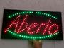 Imagem de Placa de led letreiro aberto oval com borda