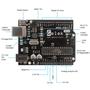 Imagem de Placa de microcontrolador Gelek UNO R3 compatível com Arduino