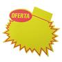 Imagem de Placa De Oferta Modelo Splash Tamanho Micro  Alerta Vibrante Colorida Contém 100 Unidades