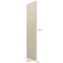 Imagem de Placa de Painel com ripas Nobre autentico 100% MDF com largura de 50 cm OFF White