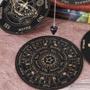 Imagem de Placa De Pêndulo De Madeira Lua Estrela, Cura Energética, Meditação, Adivinhação, Altar, Ornamento