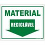 Imagem de Placa de Poliestireno Auto-Adesiva 20x15cm Material Reciclável - 220 BL - SINALIZE