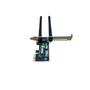 Imagem de Placa De Rede Pcie Express 300mbps Receptor Wi-Fi Lan Rj45 2 Antenas Para PC