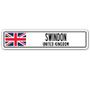 Imagem de Placa de Rua de Swindon, Reino Unido - Bandeira Britânica