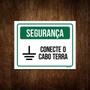 Imagem de Placa De Segurança - Conecte O Cabo Terra (18X23)