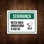 Imagem de Placa De Segurança - Obrigatório Protetor Auricular 27X35