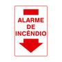 Imagem de Placa De Sinalização Alarme De Incêndio 20x30 Qi Comunicação - X-722 Q1a