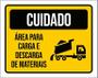 Imagem de Placa De Sinalização - Área Carga Descarga Caminhões 27X35