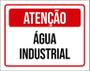 Imagem de Placa De Sinalização - Atenção Água Industrial 36X46