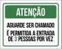 Imagem de Placa De Sinalização - Atenção Aguarde Ser Chamado 18X23