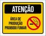 Imagem de Placa De Sinalização - Atenção Área Produção Não Fume 36X46