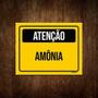 Imagem de Placa De Sinalização - Atenção Cuidado Amônia 27x35