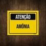 Imagem de Placa De Sinalização - Atenção Cuidado Amônia 36X46