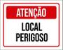 Imagem de Placa De Sinalização - Atenção Local Perigoso 18X23