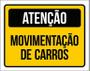 Imagem de Placa De Sinalização - Atenção Movimentação Carros 18X23