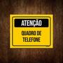 Imagem de Placa De Sinalização - Atenção Quadro De Telefone 36x46