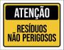 Imagem de Placa De Sinalização - Atenção Resíduos Não Perigosos 36X46