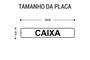 Imagem de Placa de Sinalização Autoadesiva para Caixa, Guichê e Pagamento - 5x25cm - Poliestireno