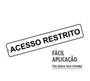 Imagem de Placa de Sinalização Aviso: Acesso Restrito - Não Entre Adesiva, 5x25 cm, Poliestireno (PS)