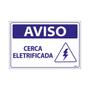 Imagem de Placa De Sinalização Aviso Cerca Eletrificada 30x20 Ecom IA - SV11 F9e