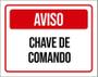 Imagem de Placa De Sinalização - Aviso Chave De Comando 18X23