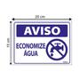 Imagem de Placa De Sinalização Aviso Economize Água 20x15 Ecom IA - P-38/2 F9e