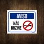 Imagem de Placa De Sinalização - Aviso Não Buzine 27X35