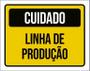 Imagem de Placa De Sinalização - Cuidado Linha De Produção 27X35