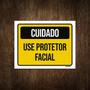 Imagem de Placa De Sinalização - Cuidado Use Protetor Facial 36X46