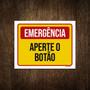 Imagem de Placa De Sinalização - Emergência Aperte O Botão 18X23