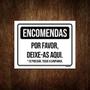 Imagem de Placa De Sinalização - Encomendas Deixe-As Aqui 36X46
