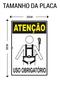 Imagem de Placa de Sinalização EPI - Atenção: Uso Obrigatório de Cinto - Equipamento de Proteção Individual em PS (Poliestireno)